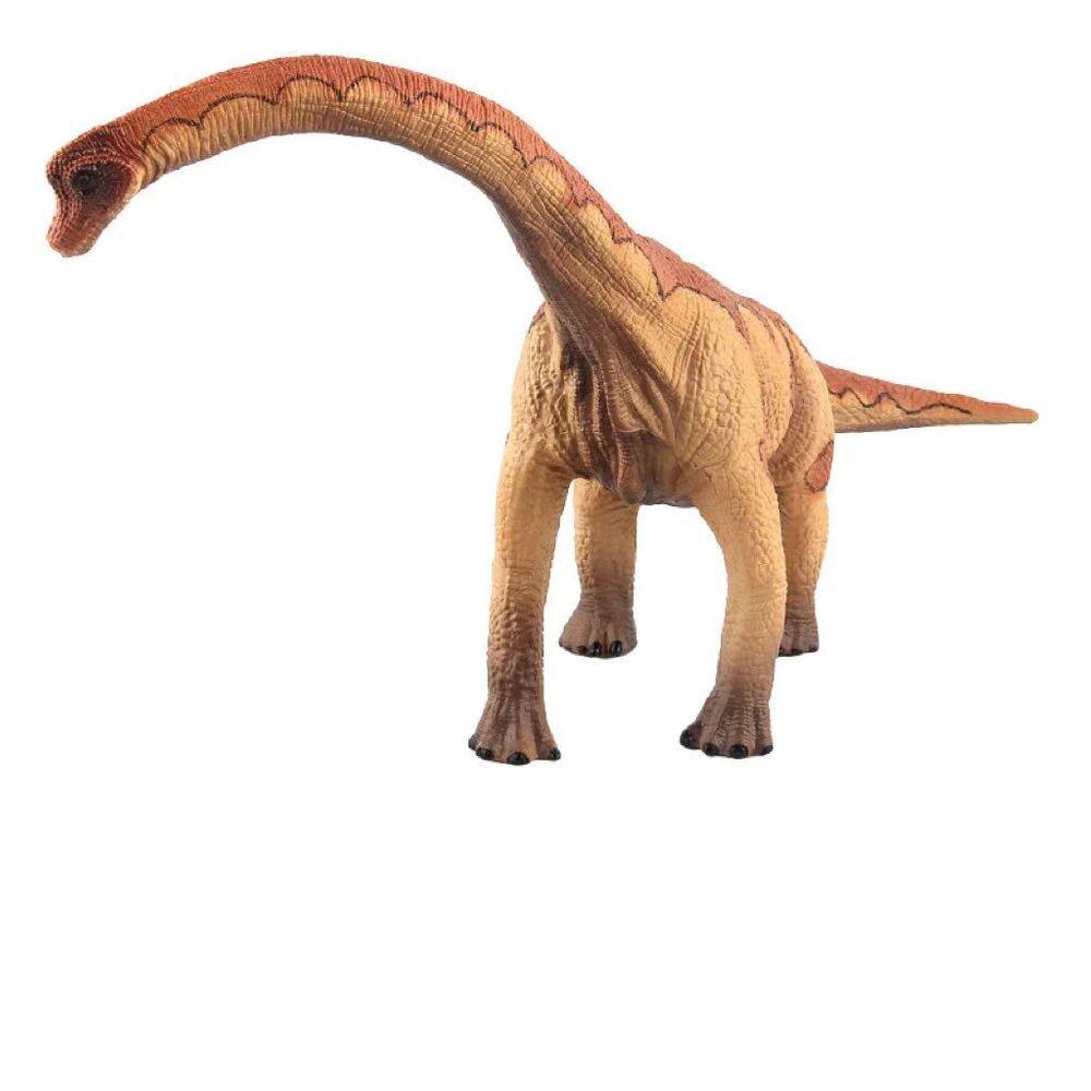 Estatueta de dinossauro realista de braquiossauro em PVC de 33 cm para crianças