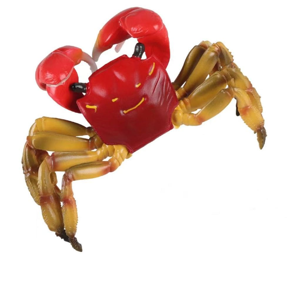 Estatueta de caranguejo realista de PVC modelo de animal marinho Kids 3+