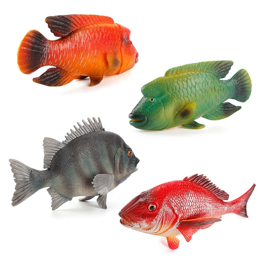 Conjunto de bonecos de brinquedo realistas peixes tropicais Ocean Life Kids