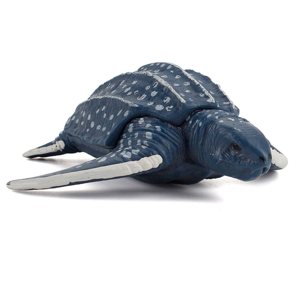Estatueta realista de tartaruga marinha de couro em PVC 15,5 cm