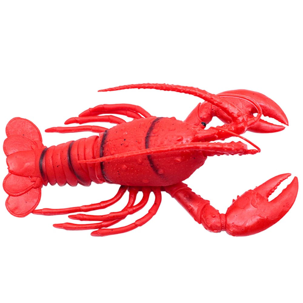 Brinquedo de borracha macia Lobster Squeaky Realistic para crianças de 25 cm