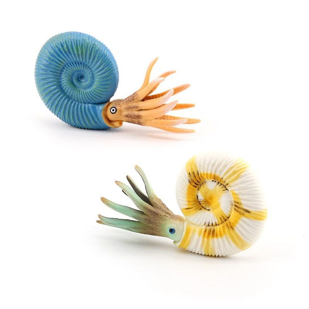 Boneco de brinquedo realista Nautilus Shell PVC Ocean Animal x2