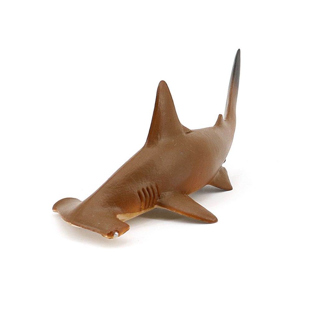 Estatueta de tubarão Hammerhead, modelo realista de animal oceânico em PVC