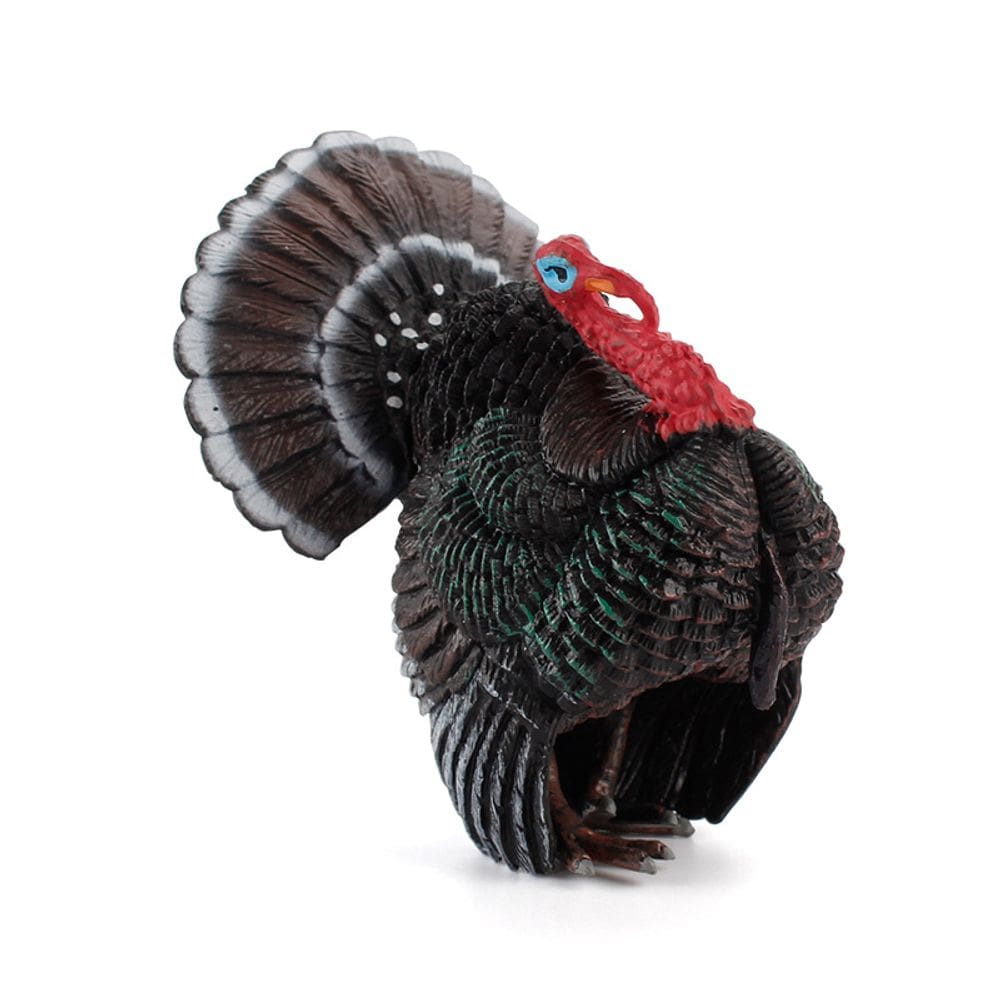 Estatueta realista de PVC da Turquia, modelo animal de 6,6 cm