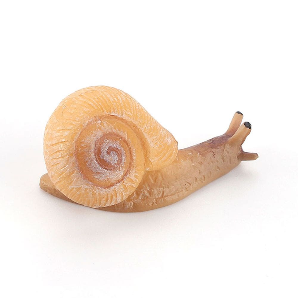 Mini estatueta de caracol realista, modelo de caracol de bebê em PVC para crianças