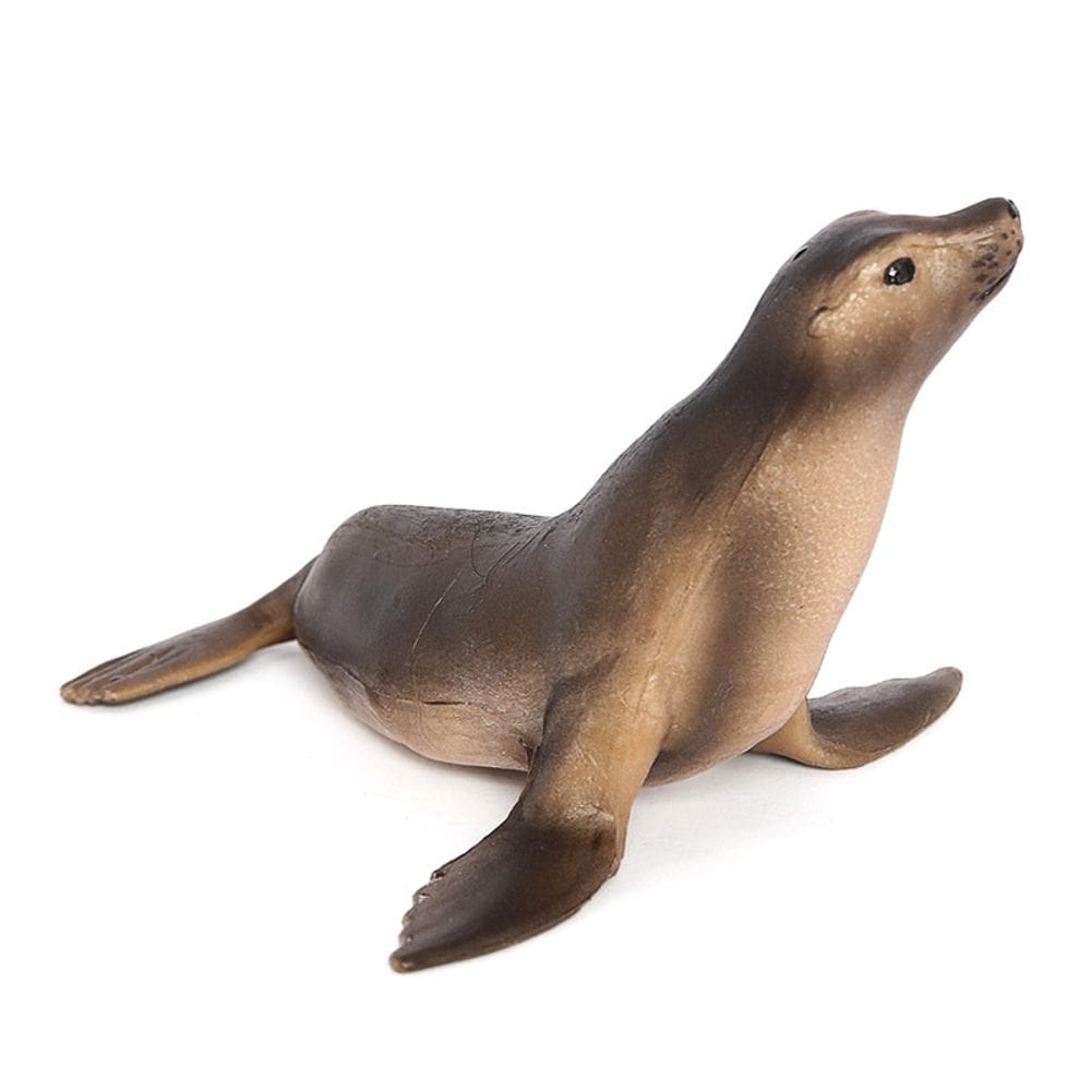 Estatueta de leão-marinho realista e detalhado, modelo de animal marinho