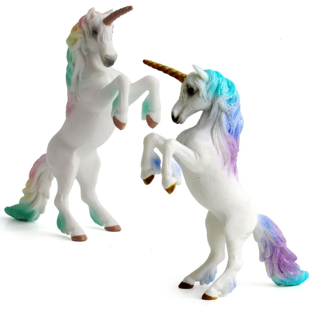 Estatueta Magical Unicorn, PVC, modelo Pegasus, 10 cm x 17 cm, 2 unidades