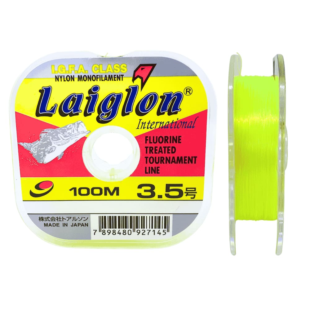 Linha para Pesca Laiglon japonesa Amarela 100 metros