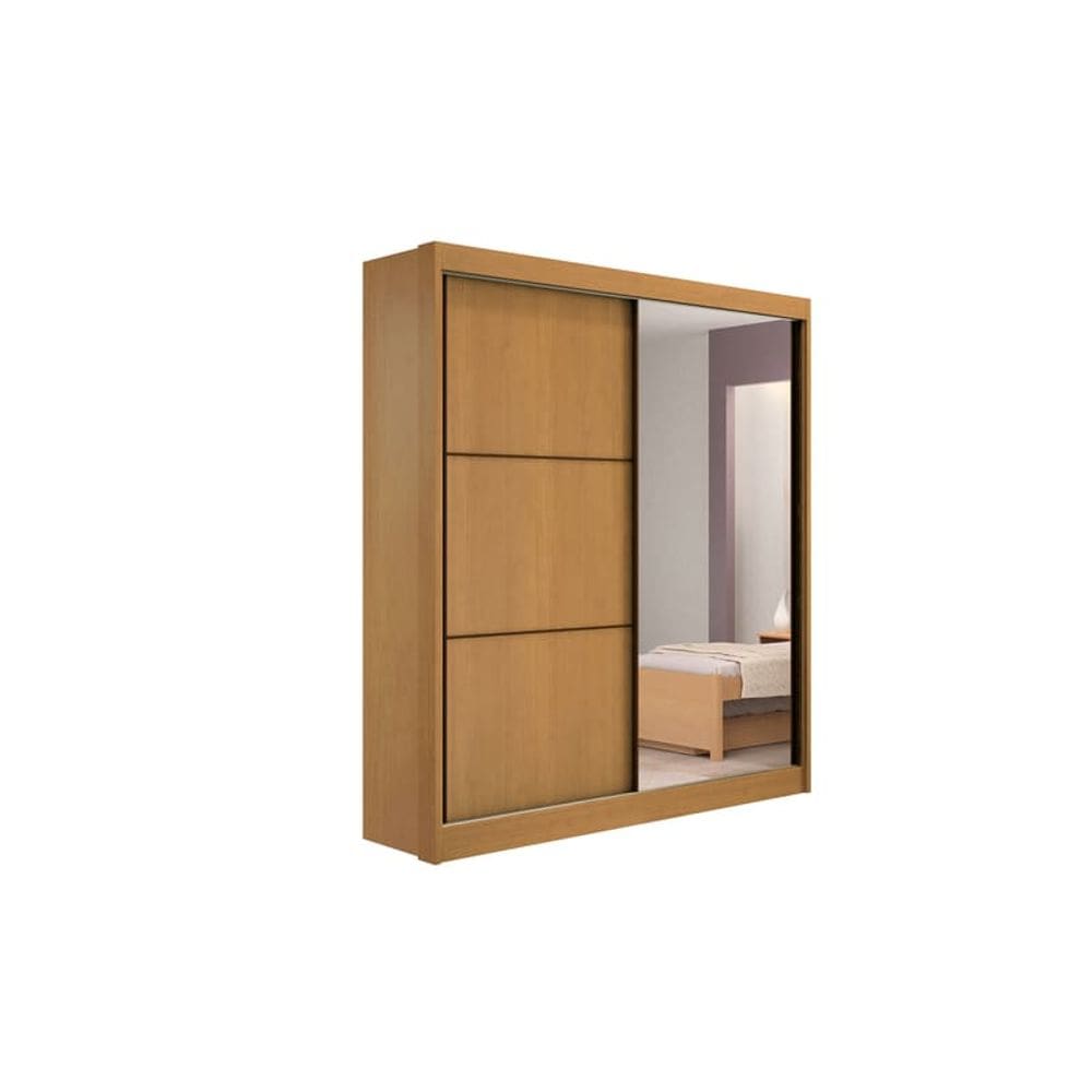 Guarda Roupa Solteiro 2 Portas 3 Gav Atenas-Cinamomo D`Doro