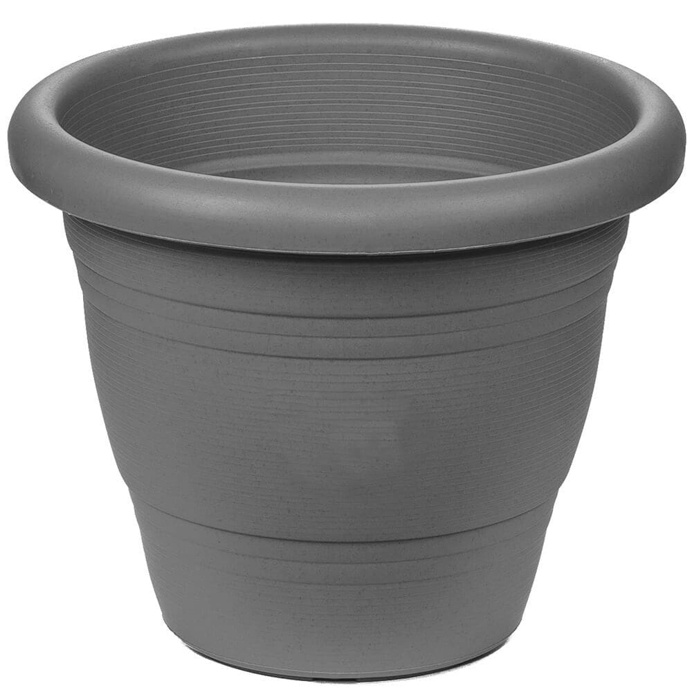 Vaso de Plástico para Jardim Cinza 19 x 22 x 22 cm - PR6043-1 - PINCÉIS ATLAS