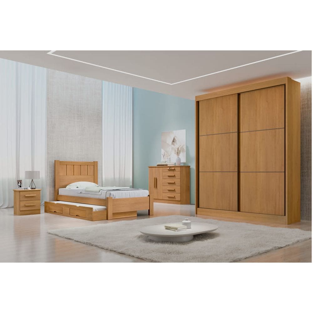 Guarda Roupa Solt 2 Portas 3 Gav - Santorini-Cinamomo D`Doro