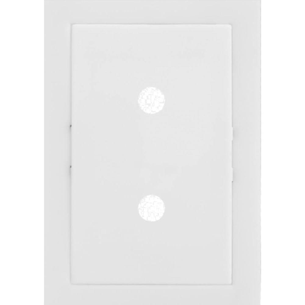 Placa Branca Com 2 Furos + Suporte - Ek-30000-50 - Ekron Placa Branca Com 2 Furos+suporte .... - Ek-30000-50 - Ekron