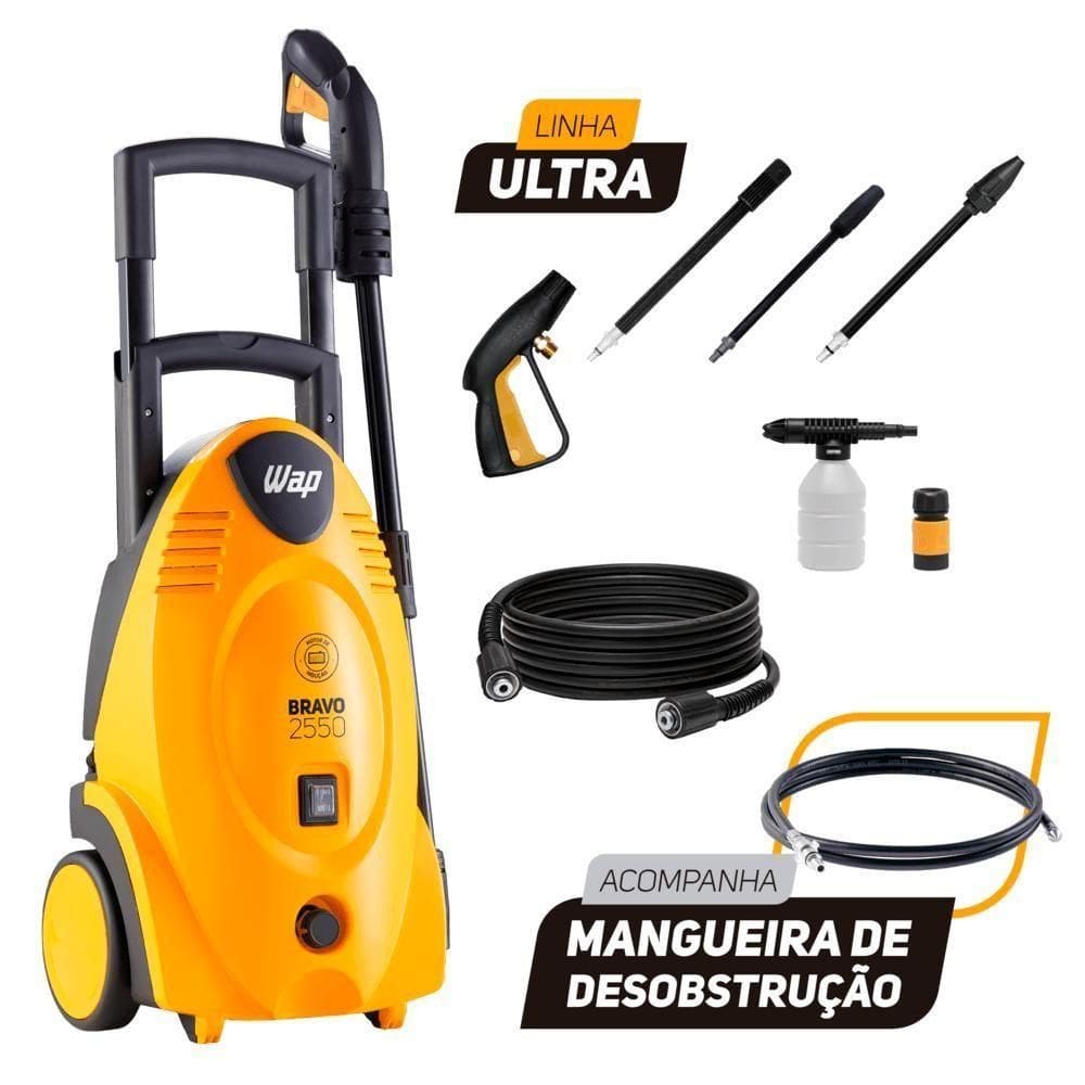 Desobstruidora De Alta Pressão 1700W 1800PSI WAP Bravo Ultra 2550 220V