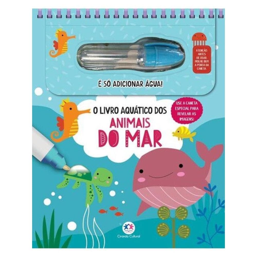 O Livro Aquático Dos Animais Do Mar