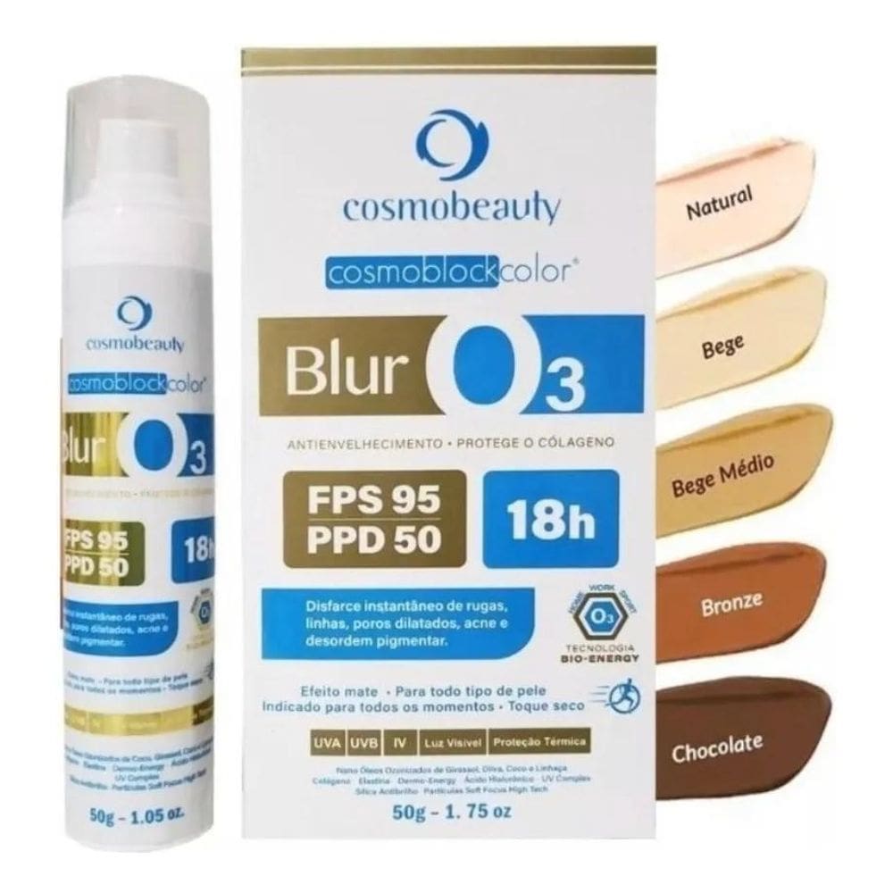 Blur O3 Ozonio Cosmoblock Color Fps95 Cosmobeauty 50g