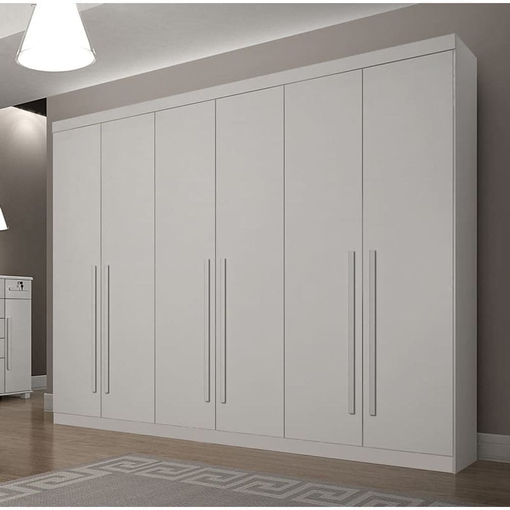 Guarda Roupa Casal 6 Portas 6 Gavetas - Gramado-Neve - Star