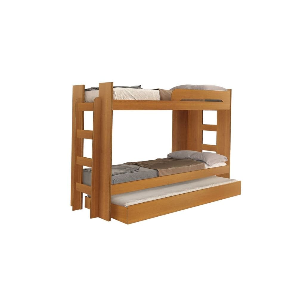 Beliche Infantil com Cama Auxiliar 125-Cinamomo Star Móveis