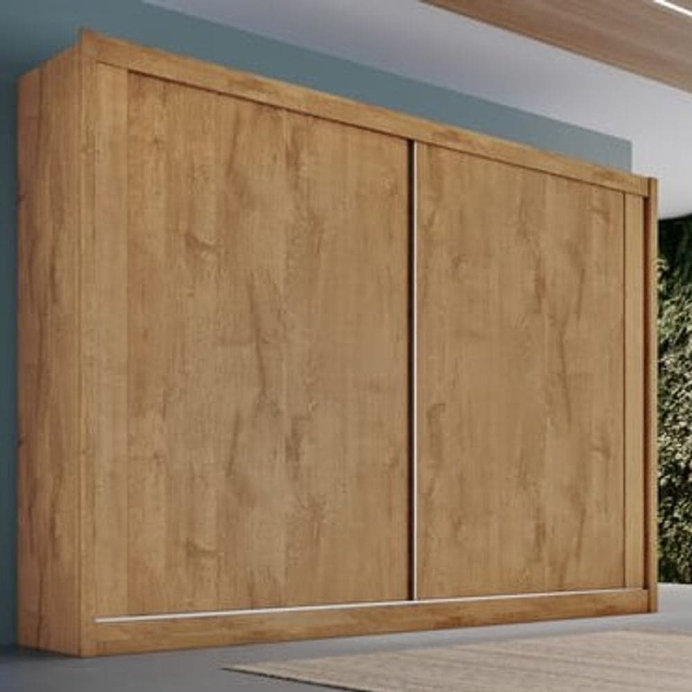 Guarda Roupa Casal 2 Portas 4 Gavetas - Creta-Amêndoa Europa