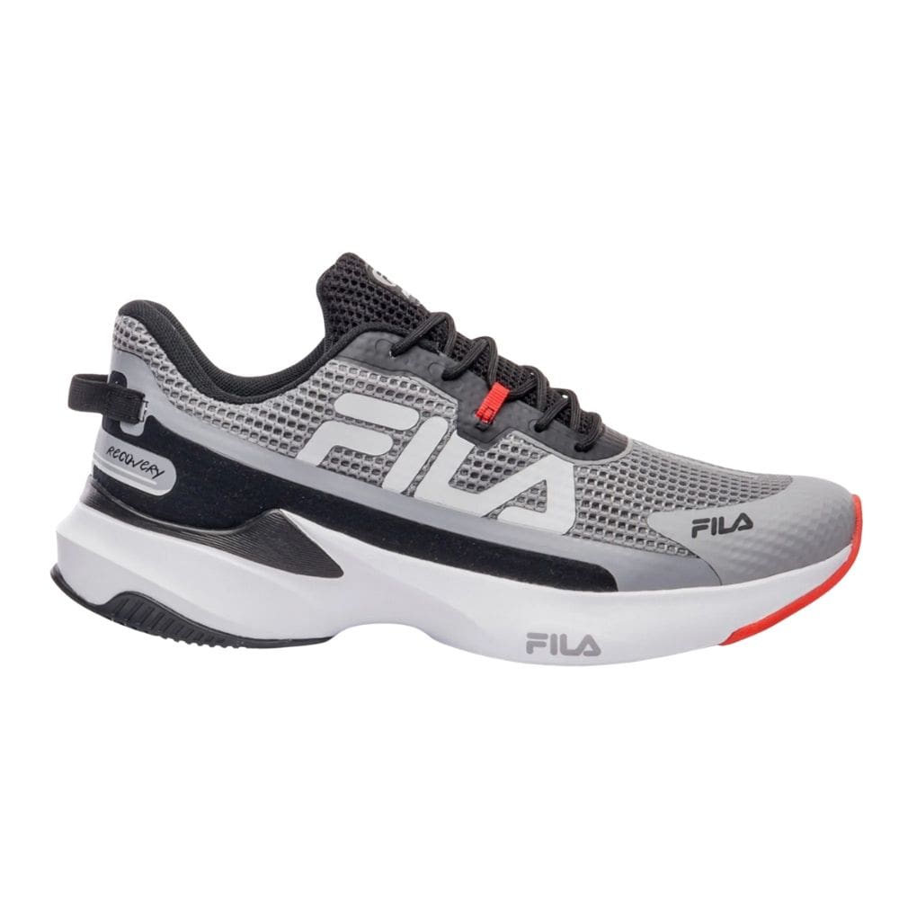 Tênis Fila Recovery Cinza Preto-Masculino