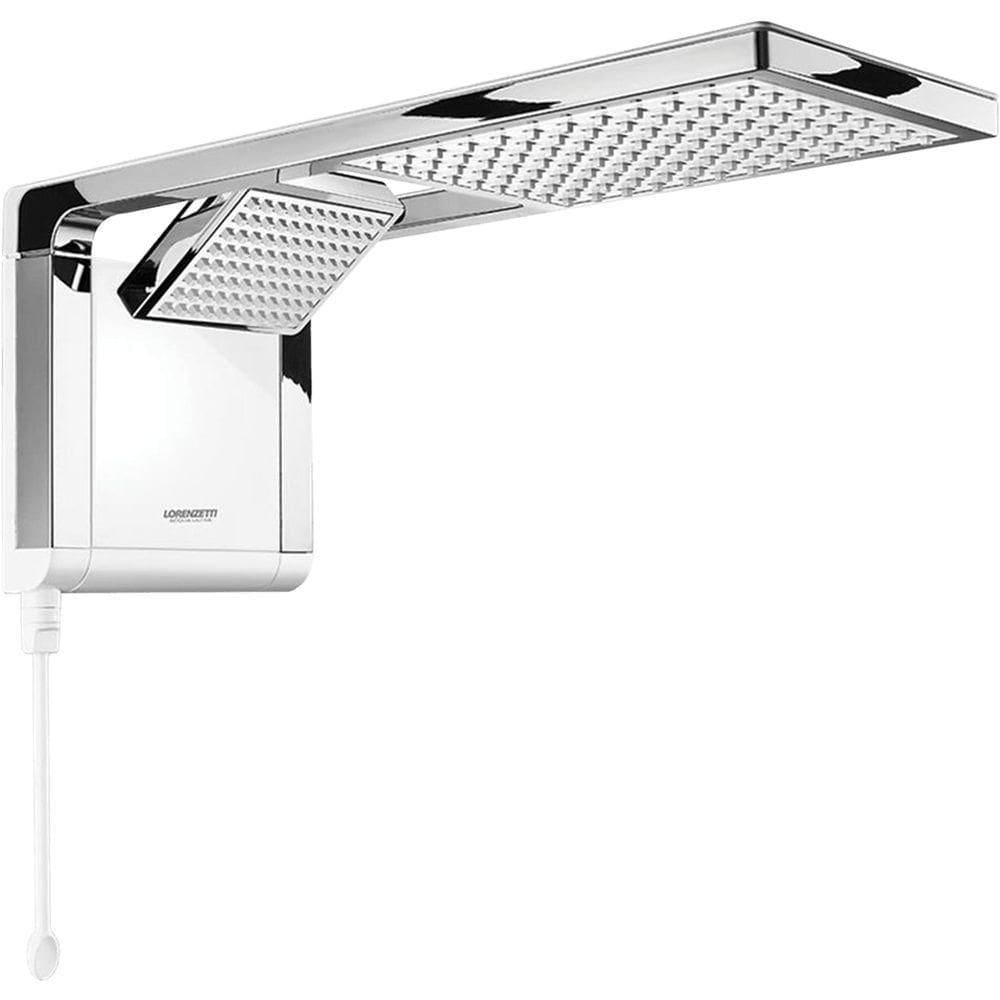 Chuveiro Acqua Duo Branco Cromado 220v 7800w - 7510101 - Lorenzetti Chuveiro Acqua Duo Bco 220v 7800w Crom. 7510101