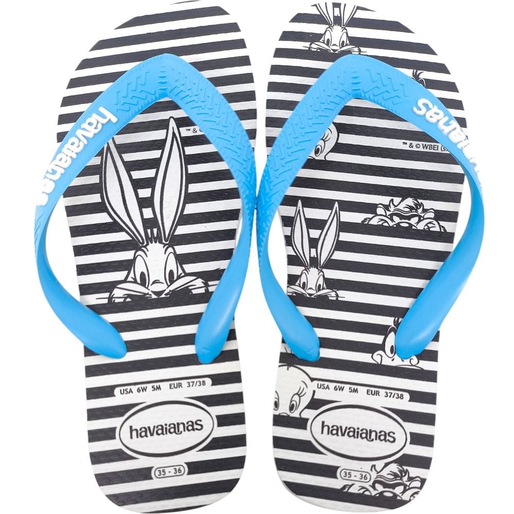 Chinelo Dedo Unissex Casual Dia a Dia Passeio Praia Havaianas Top Warner Logo