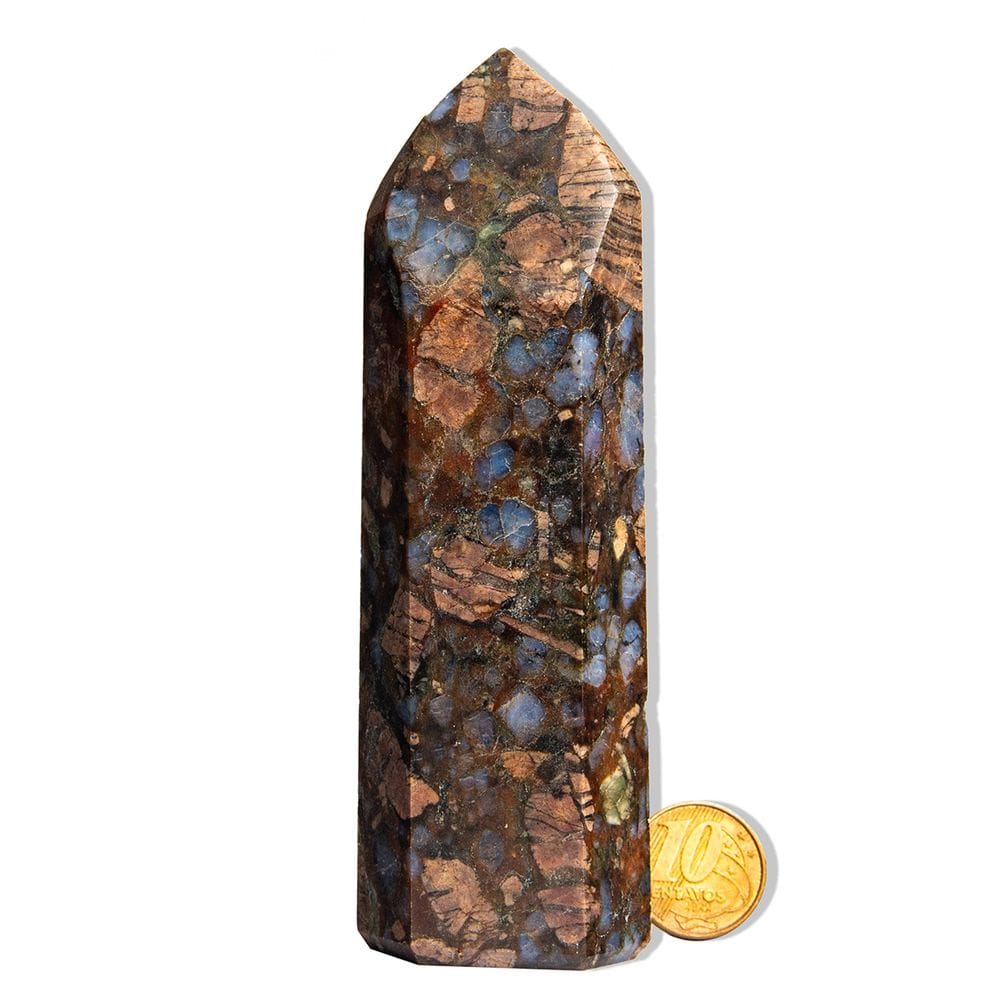 Ponta Riolita Rosa Pedra Natural 12 a 13cm 200-250g Tipo B