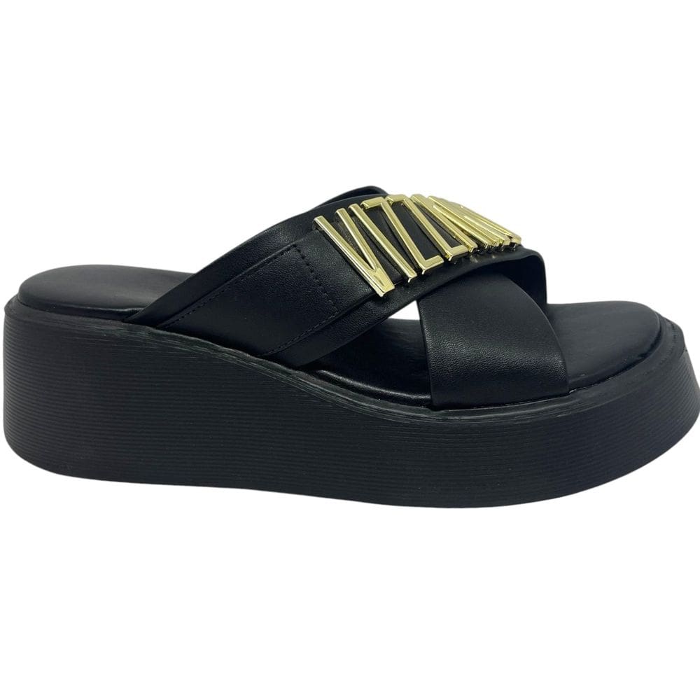 Tamanco Feminino Papete Slide Casual Dia a Dia Passeio Trabalho Flat Form Conforto Vizzano 6525.111