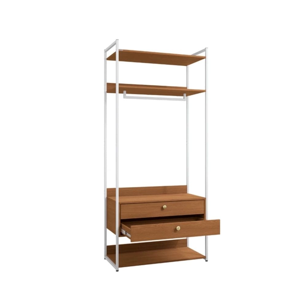 Armário Kappesberg LI047 Canela/Branco