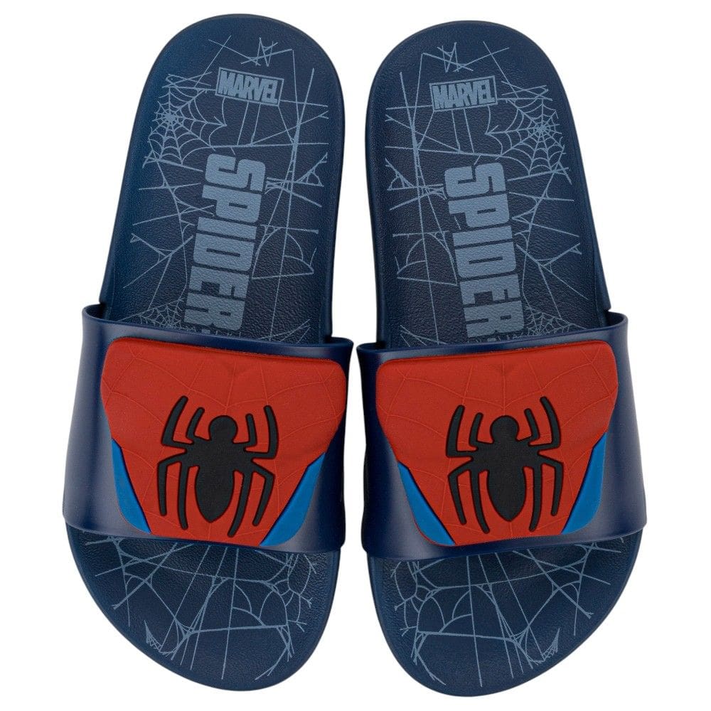 Chinelo Homem Aranha View 3 Slide 23380 - Azul Escuro/Vermelho