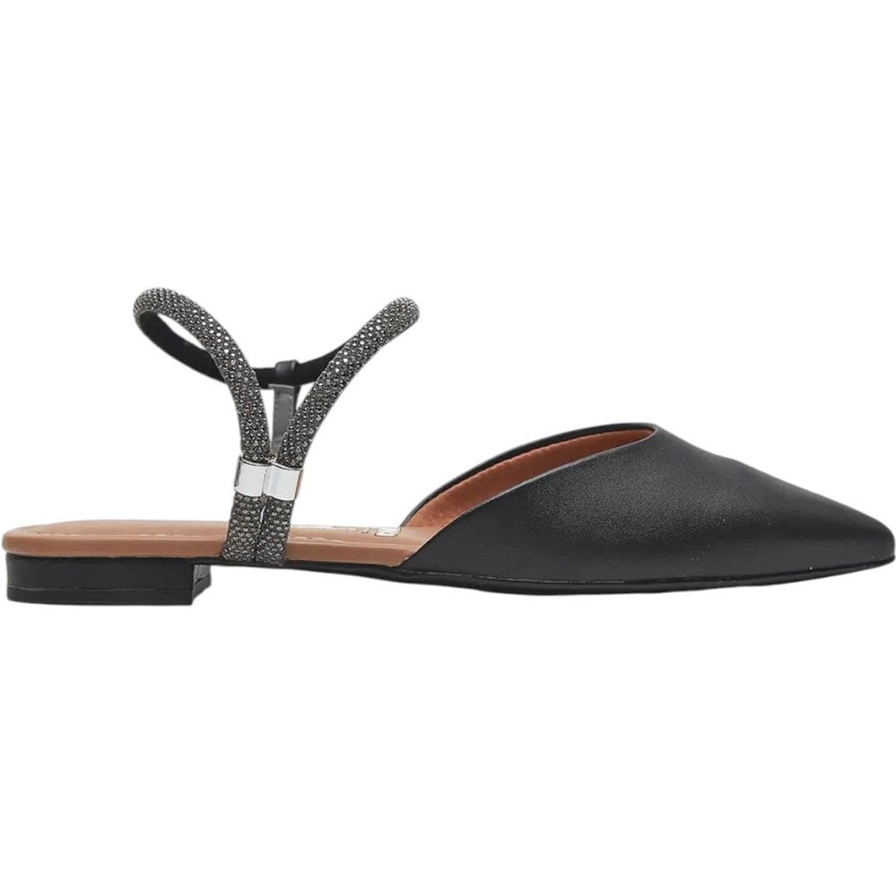 Sapato Feminino Social Casual Dia a Dia Passeio Trabalho Tira com Strass Conforto Vizzano 1206.1003