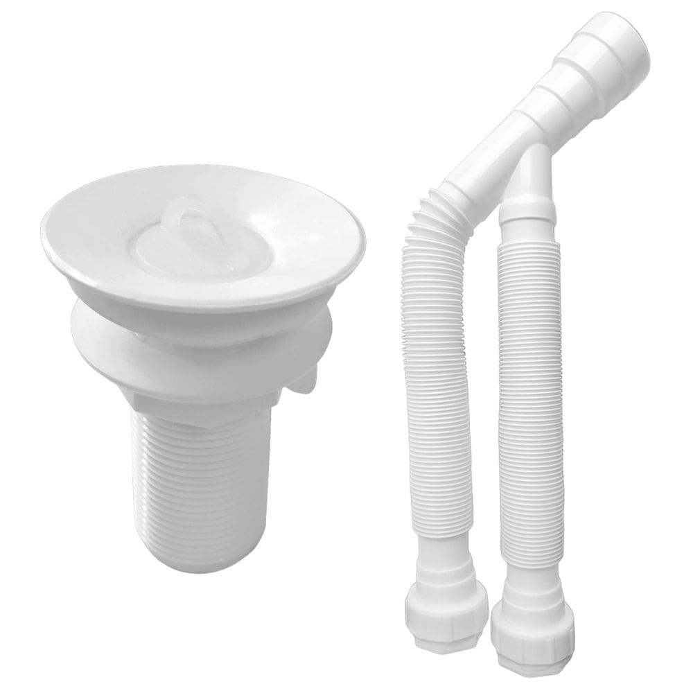 Kit Sifão Duplo 80cm + Válvula V2