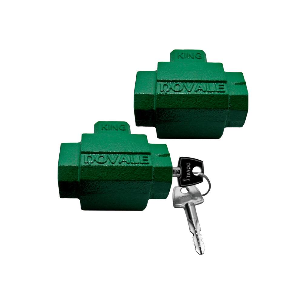 02 Fechadura Cadeado De Solo Para Porta Enrolar Mestrada Segredos Iguais