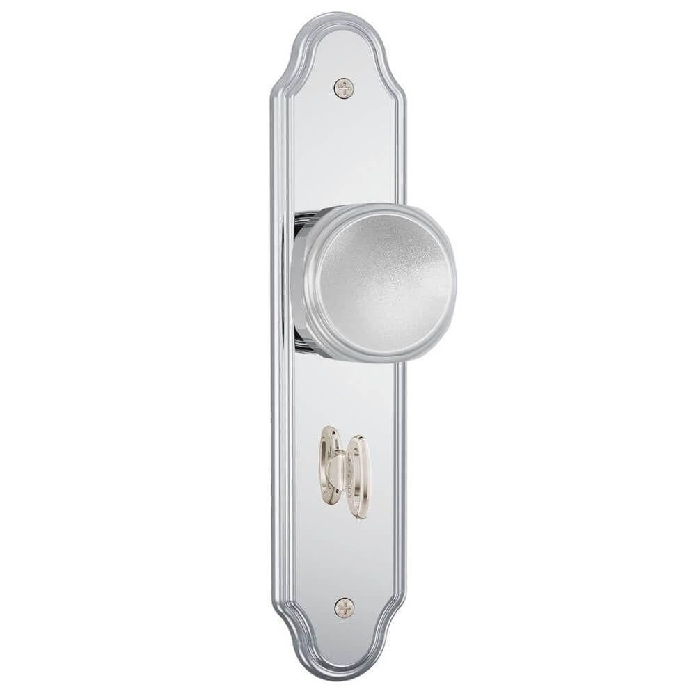 Fechadura 823-02 Para Banheiro Com Acabamento Cromado E Espelho De Aço Inox - 82321 - Stam