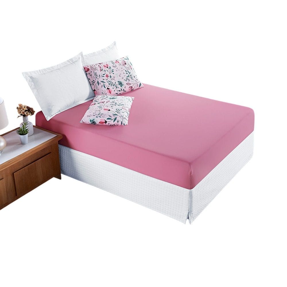 Jogo de lençol King Alycia Micropercal 3pç 100% Poliéster - Both