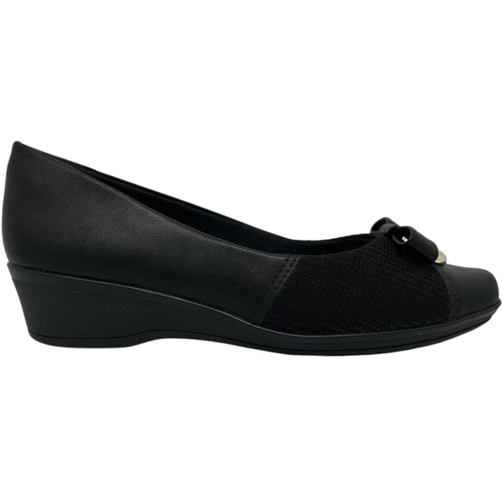 Sapato Feminino Casual Dia a Dia Passeio Trabalho Para Joanetes Salto Baixo Embutido Ultra Conforto Comfortflex 2594403