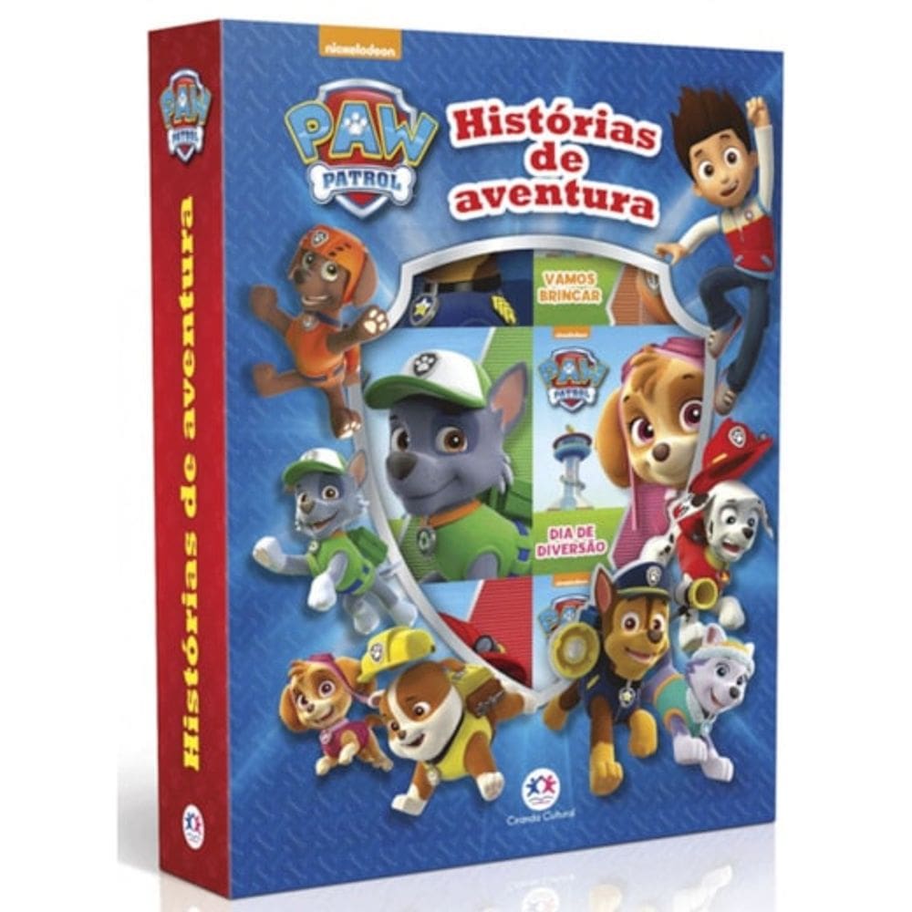 Livro Box com 6 Minilivros Patrulha Canina - Histórias de aventura