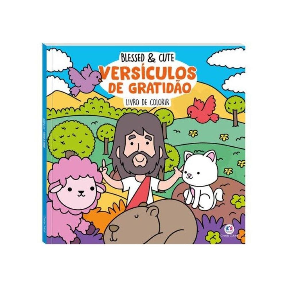 Blessed E Cute - Versículos De Gratidão Para Colorir