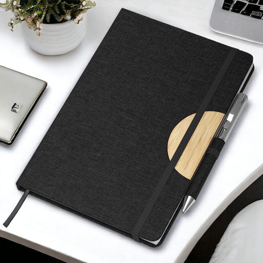 Caderno Elegante Capa Dura Com Suporte Para Caneta E Elástico - Ideal Para Anotações Organizadas