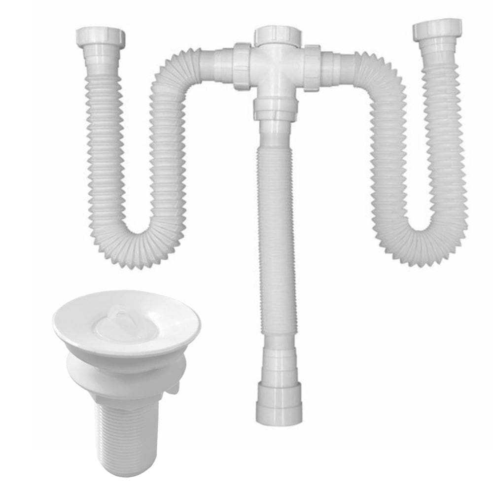 Kit Sifão Triplo 80cm + Válvula V2