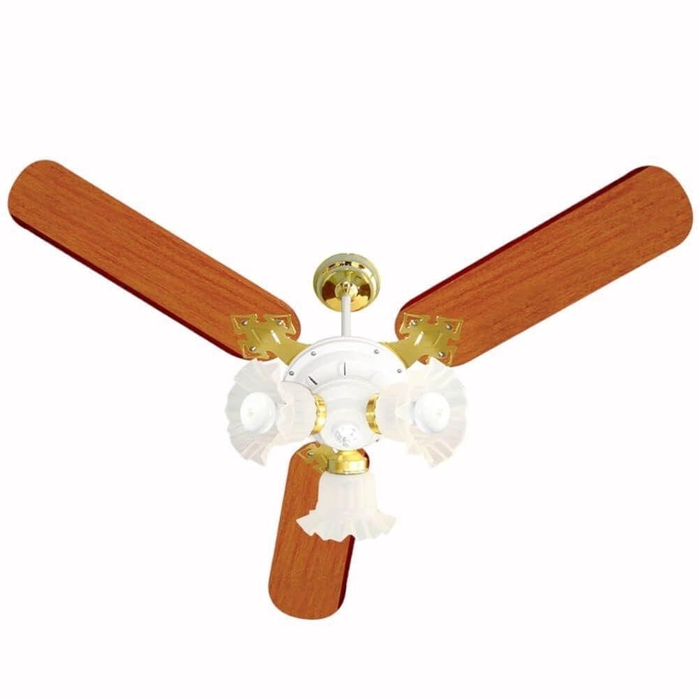Ventilador De Teto New Zeta 3 Pás 127v - 343104 - Venti Delta Vent.new Zeta 3pas Bco-lat.127v Venti-de 343104
