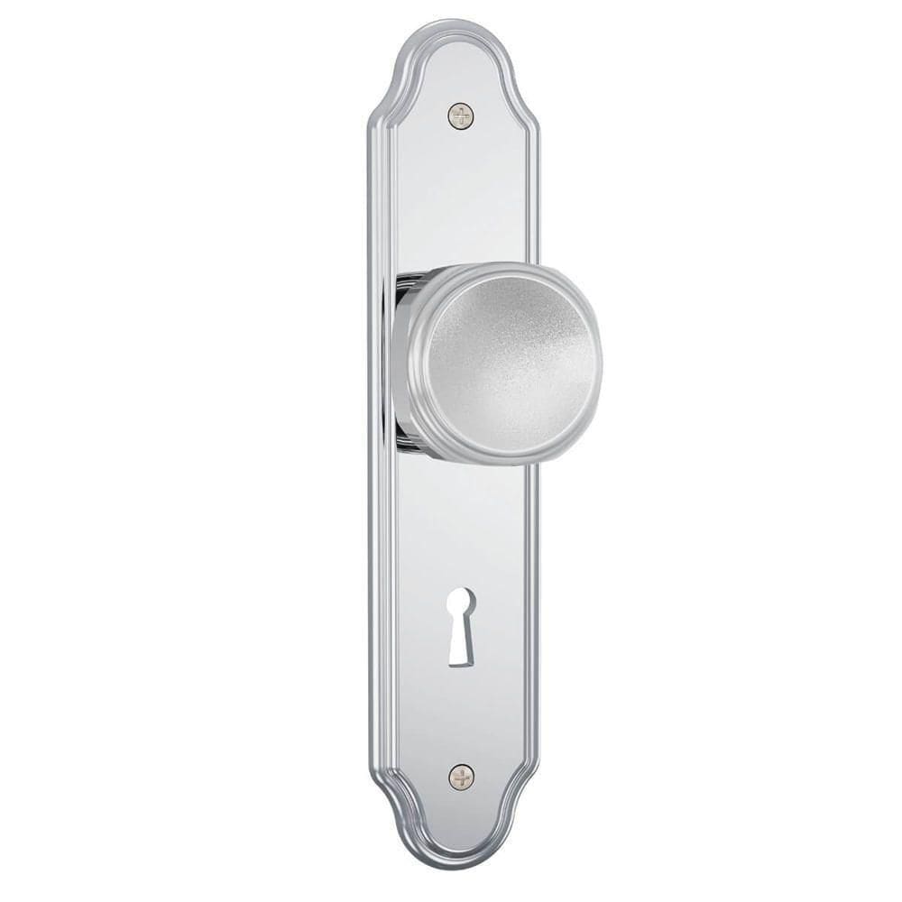 Fechadura 813-02 Interna Com Acabamento Cromado E Espelho De Aço Inox - 81321 - Stam