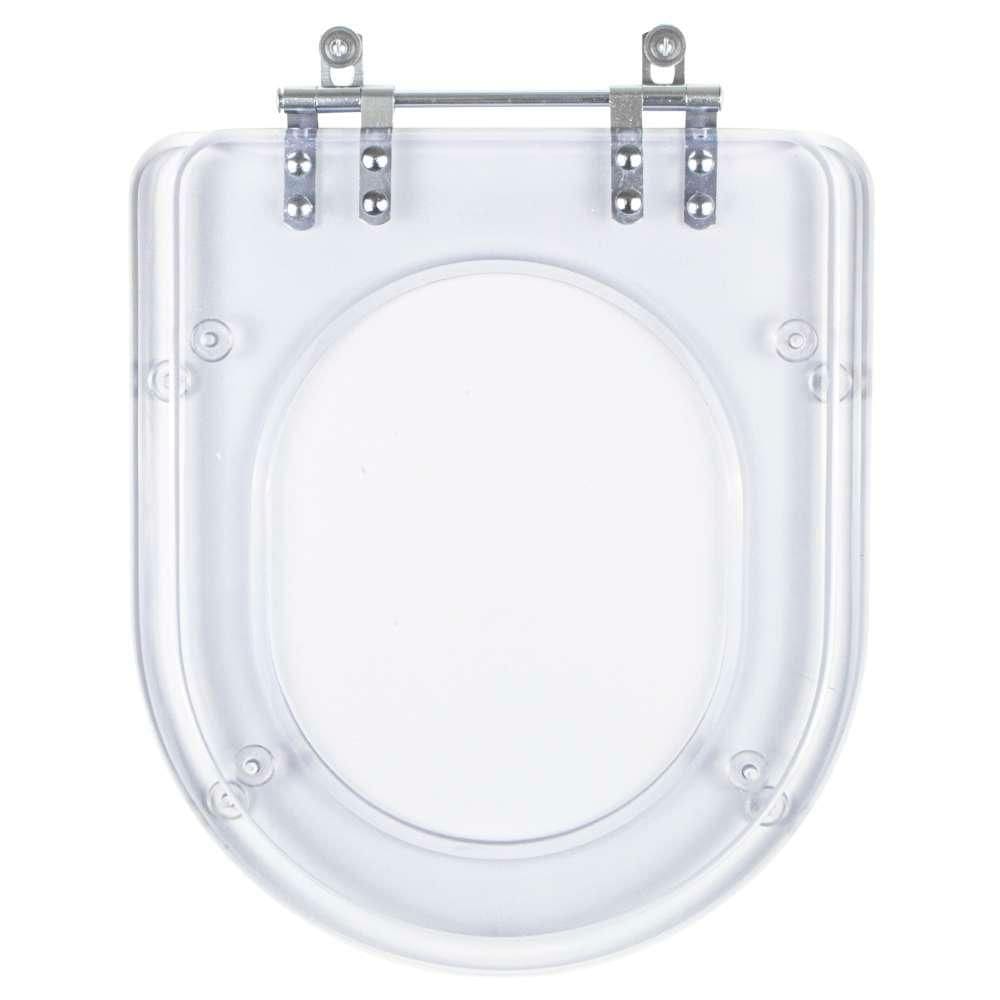 Tampa de Vaso Acrilico Transparente Vesúvio para bacia Icasa 6lpf