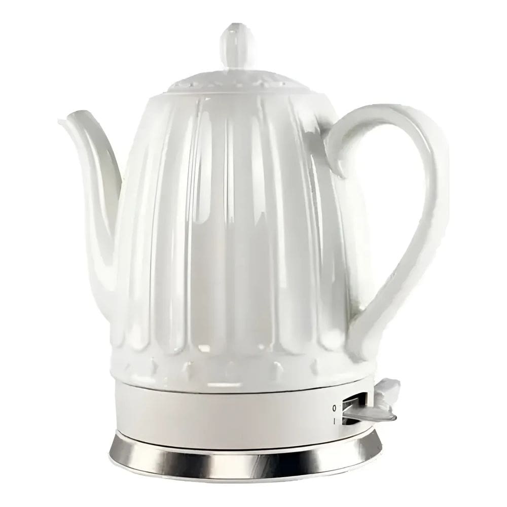 Chaleira Elétrica de Porcelana 1,2L Tuut Elegance Design Clássico e Base Giratória Automática