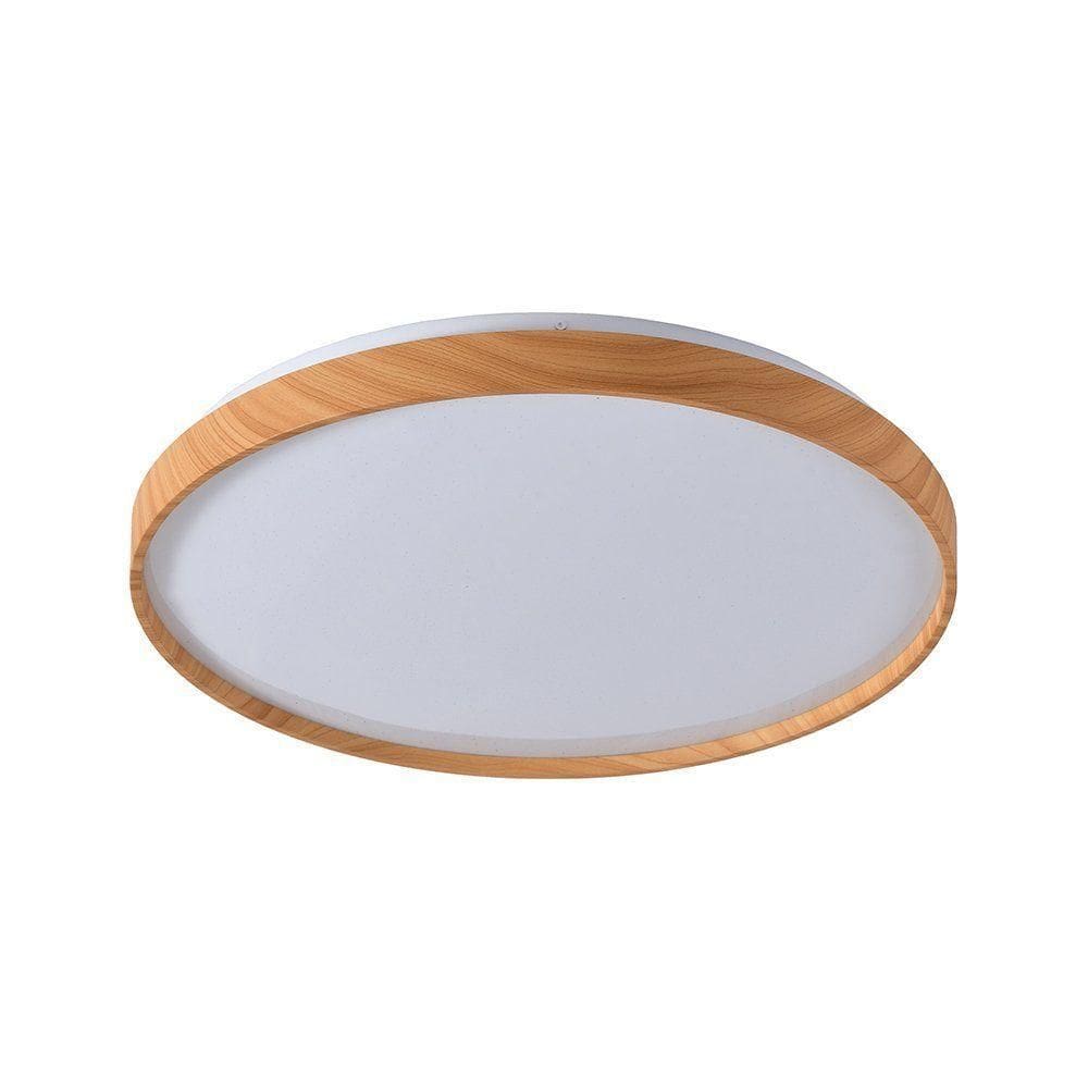 Plafon Skylight Edge 4083 50 Led Bivolt Madeira / Branco