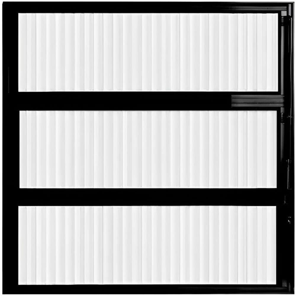 Vitrô Basculante De Alumínio Com 60x60cm Preto Sem Grade - Ptord2250 - Hale