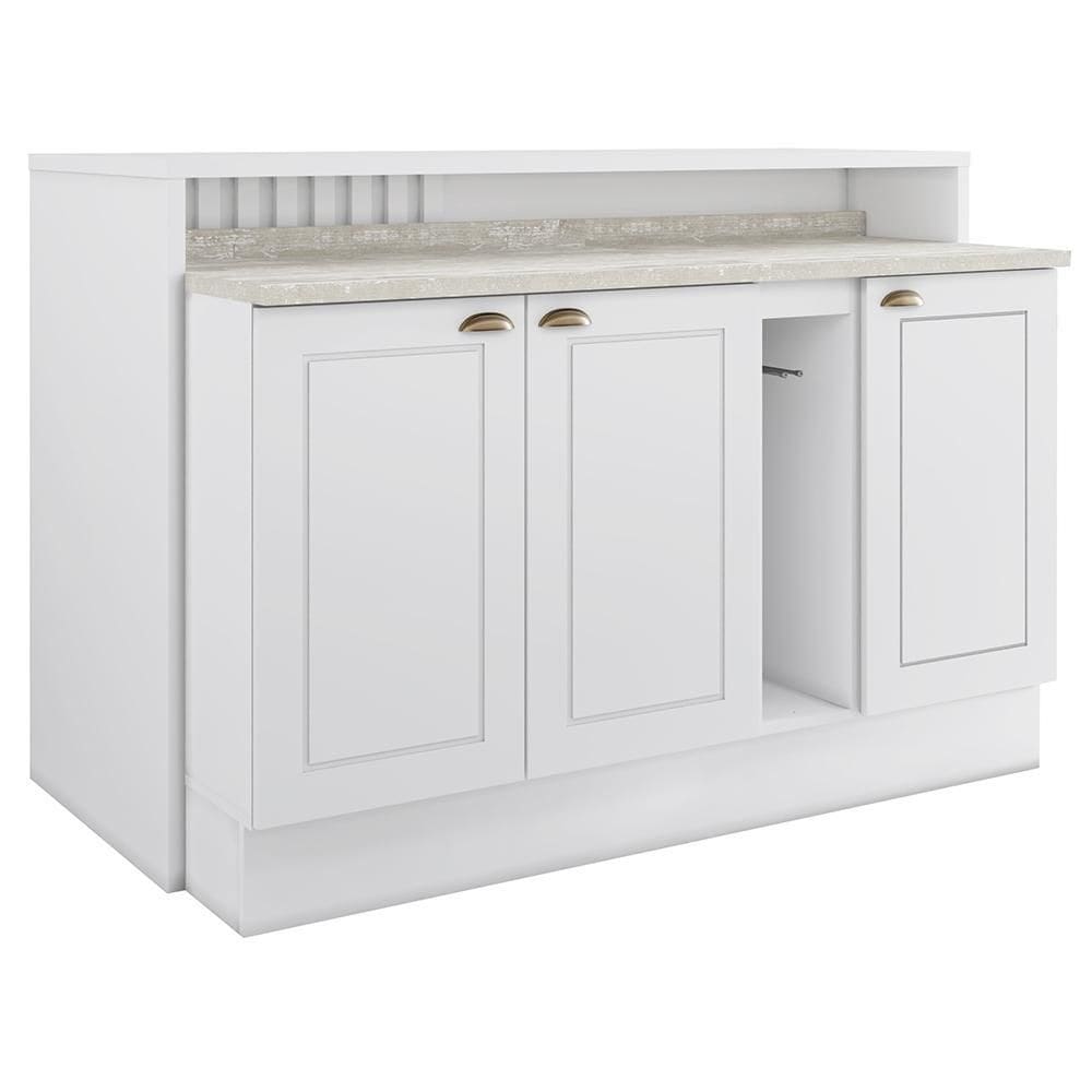 Kit Ilha Gourmet com Balcões 80cm, 40cm e Porta Toalha Americana - Móveis Henn