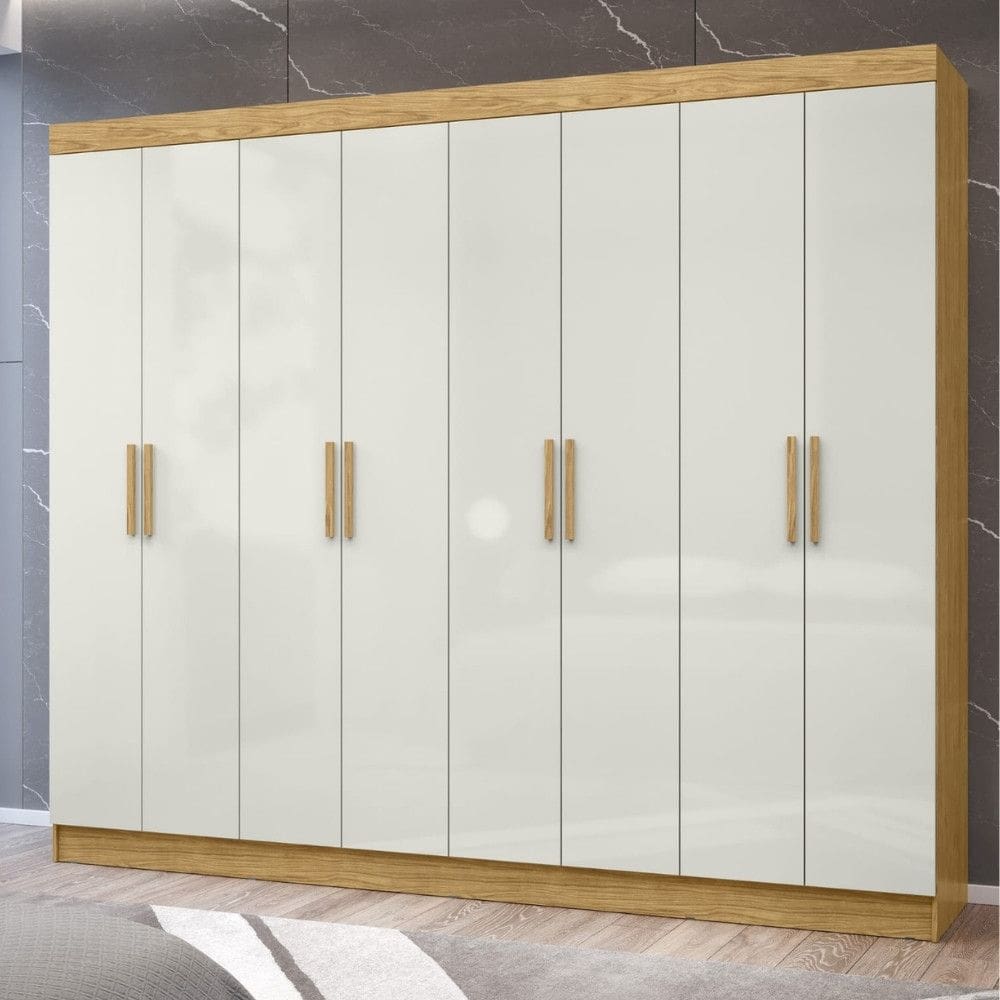 Guarda Roupa Bebê Moveis Peroba Retro 100% MDF 04 portas Lisas
