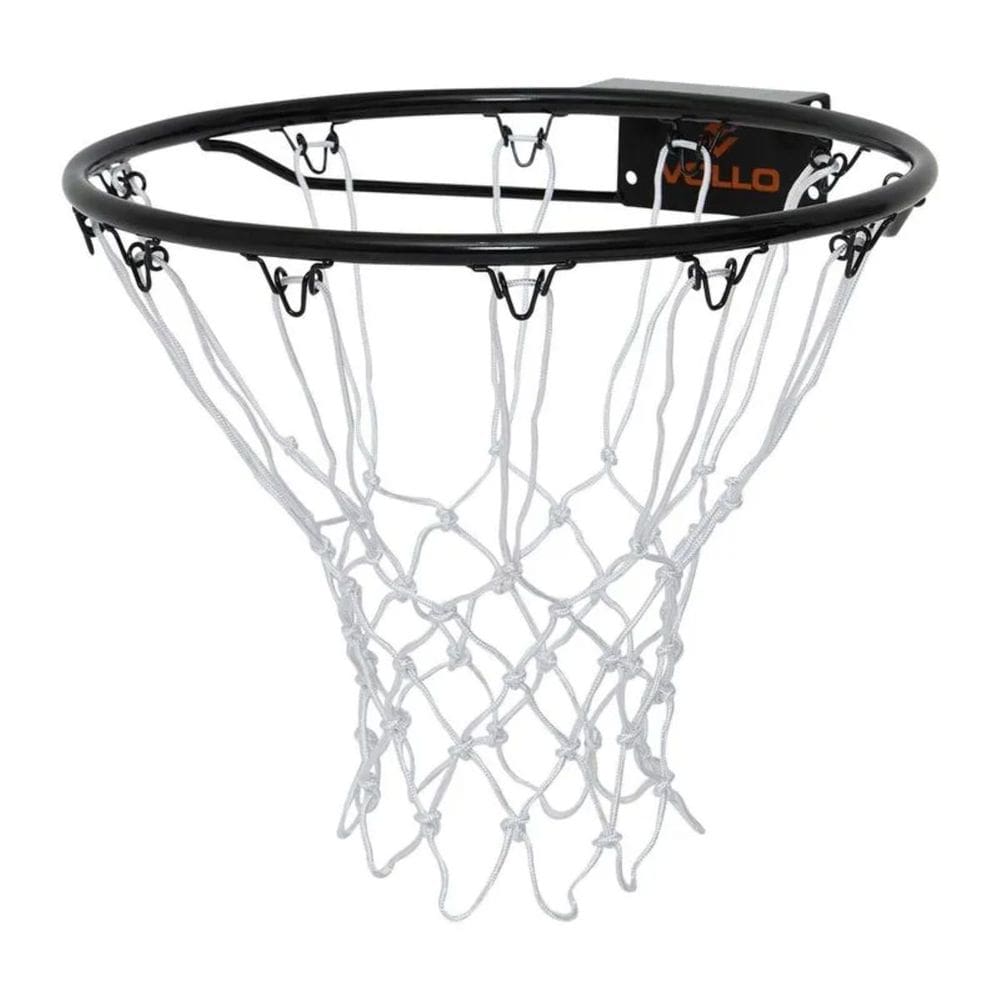 Aro de Basquete com Rede em Poliéster Recreativo Tamanho Oficial 45cm Vollo