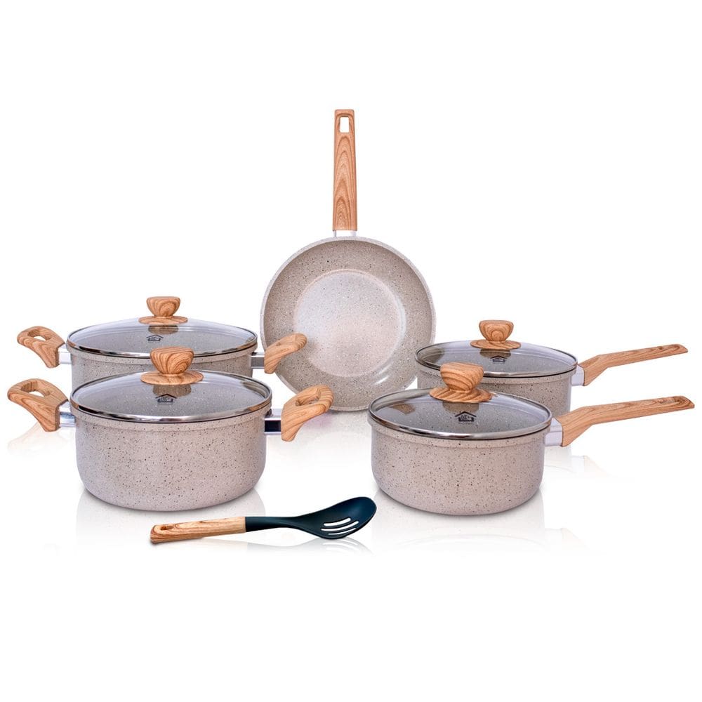 Conjunto De Panelas Cerâmica 6 Peças Antiaderente Indução Kaza+