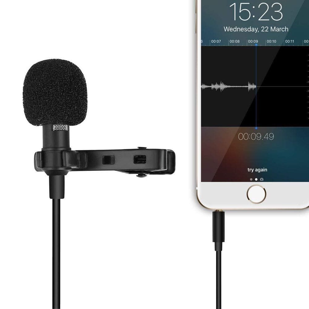 Microfone De Lapela Profissional Celular Gravação De Vídeos